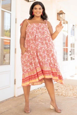 Vacation Overdue Dress, Pink -Beyond Basics SundownSocialiteDress Pink 0268