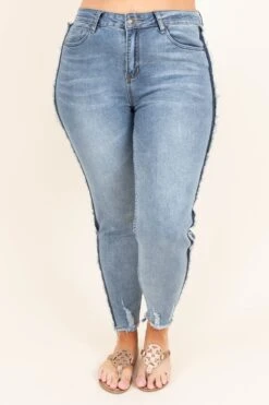 Tell Me Something I Don't Know Skinny Jeans, Light Wash