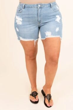 This Is My Hour Shorts, Light Denim -Beyond Basics ThisIsMyHourShorts LightDenim 9788