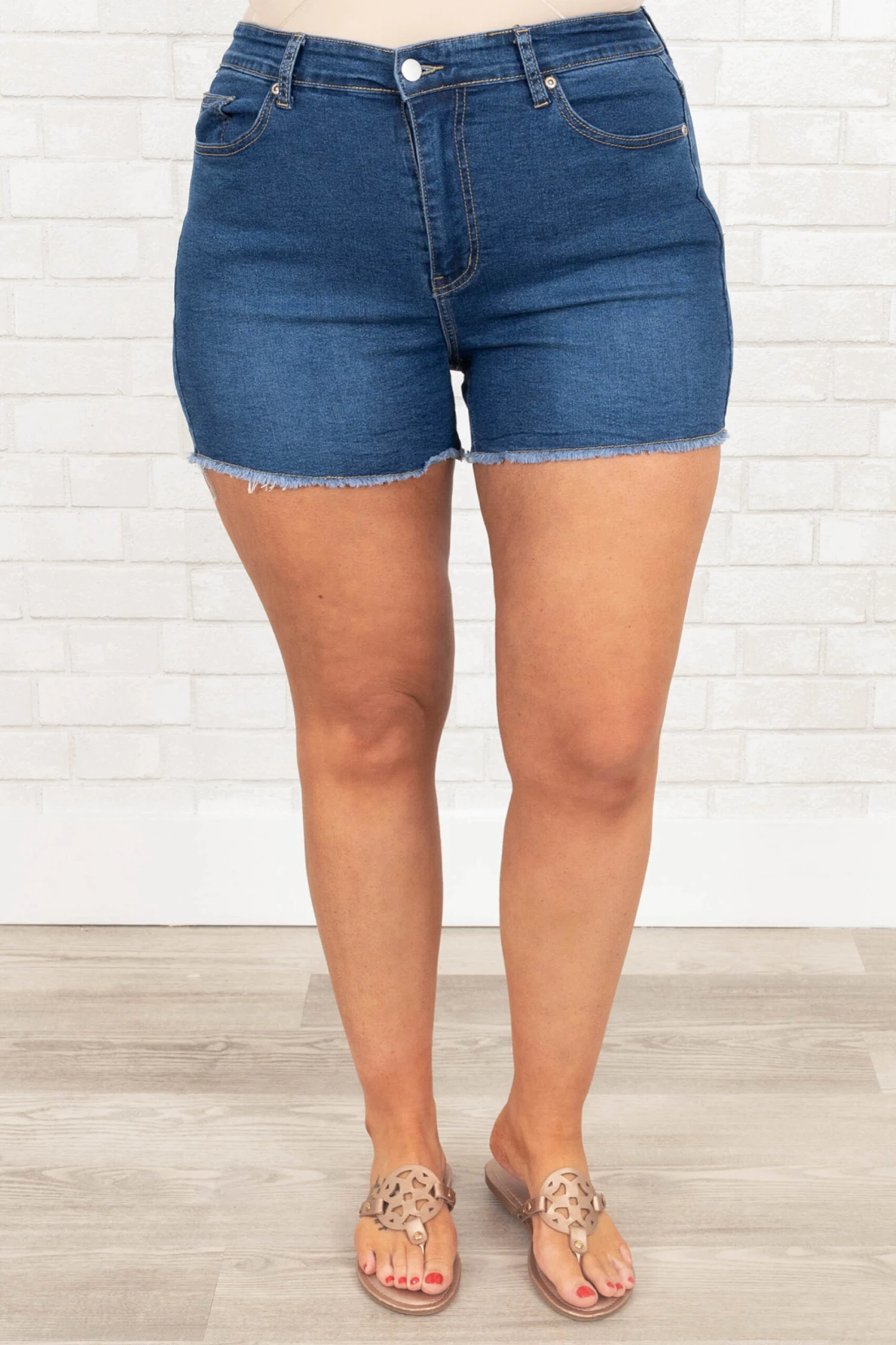 Time In The Sun Shorts, Medium Wash 3 Time In The Sun Shorts, Medium Wash