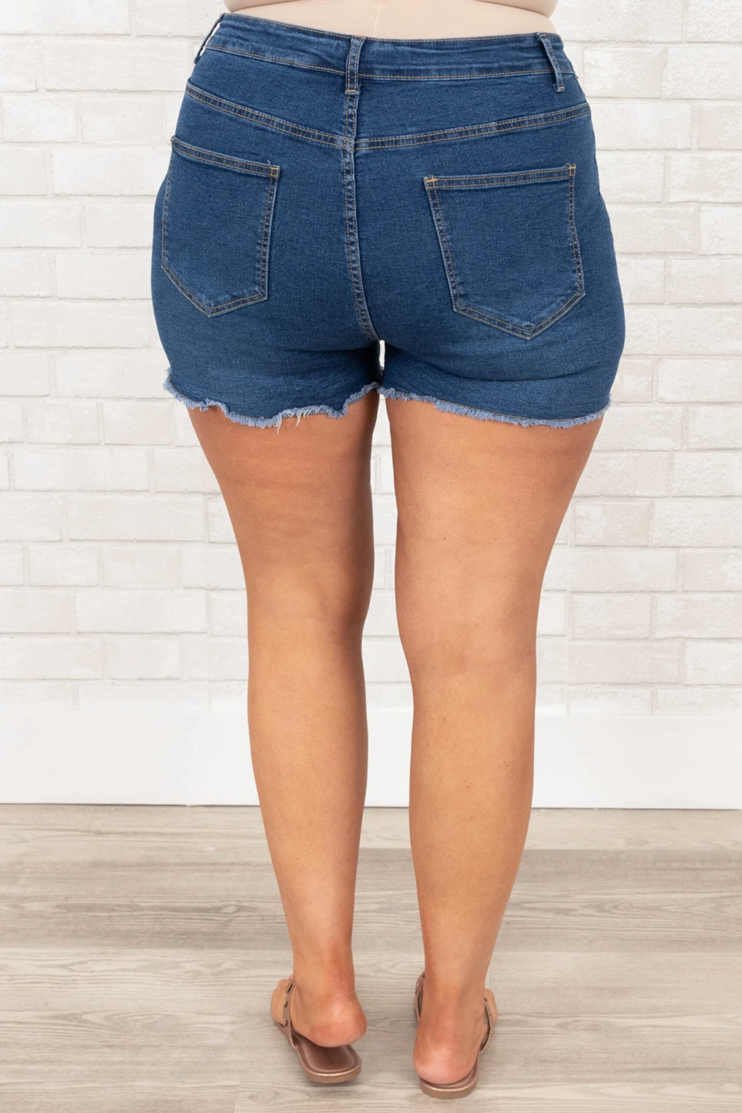 Time In The Sun Shorts, Medium Wash 7 Time In The Sun Shorts, Medium Wash - Image 5