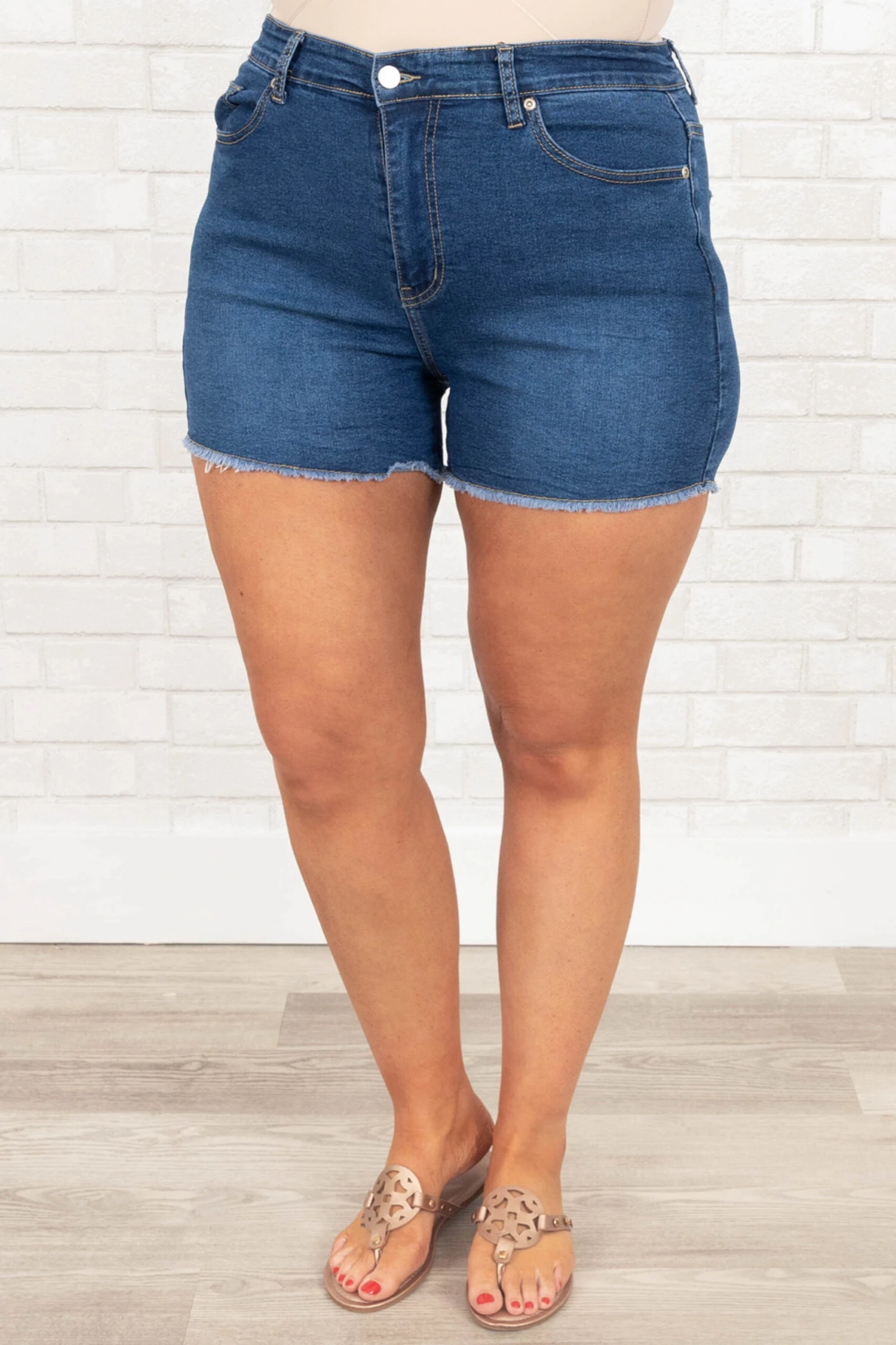 Time In The Sun Shorts, Medium Wash 5 Time In The Sun Shorts, Medium Wash - Image 3