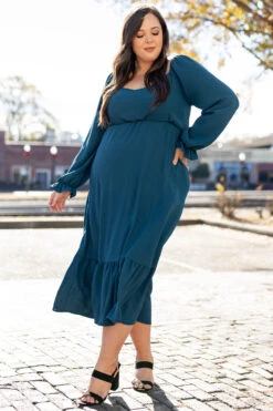 Time To Show It Off Dress, Teal -Beyond Basics TimeToShowItOffDress Teal