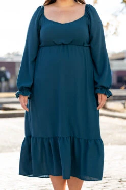 Time To Show It Off Dress, Teal -Beyond Basics TimeToShowItOffDress Teal 7061