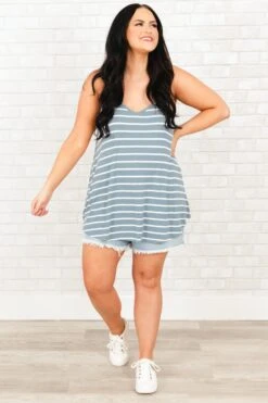 Toes In The Sand Tank, Blue -Beyond Basics ToesInTheSandTank Blue 4