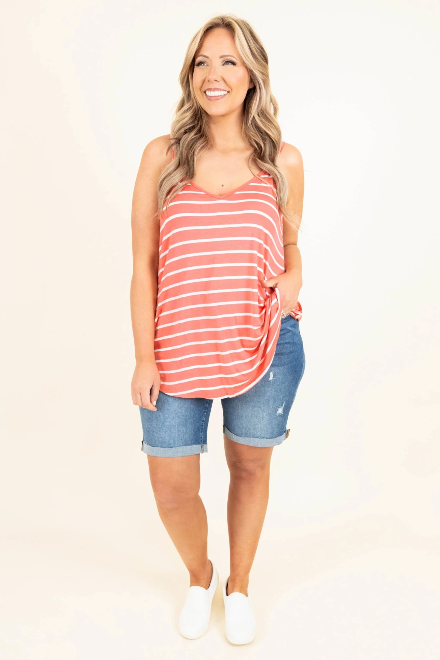 Toes In The Sand Tank, Deep Coral 3 Toes In The Sand Tank, Deep Coral - Image 2