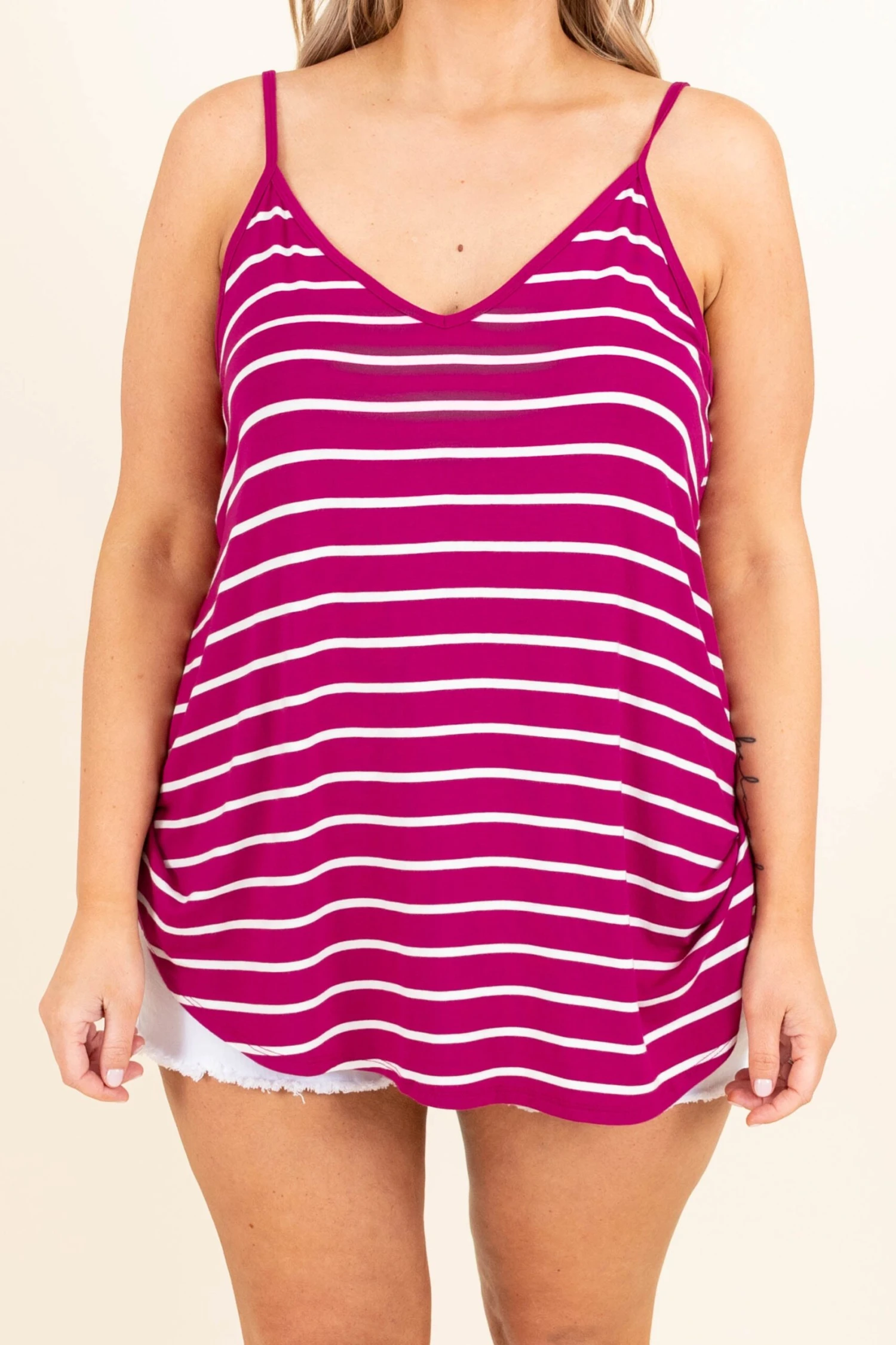 Toes In The Sand Tank, Magenta 6 Toes In The Sand Tank, Magenta - Image 4