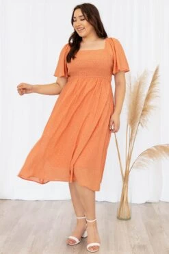 Too Sweet For You Dress, Ginger -Beyond Basics TooSweetForYouDress Ginger 8546