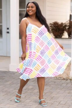 Under The Sun Dress, Ivory Multi -Beyond Basics UnderTheSunDress IvoryMulti 4