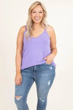 Warm From The Sun Tank, Lavender