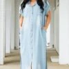 Watch Me Win Dress, Light Denim -Beyond Basics WatchMeWinDress LightDenim 3