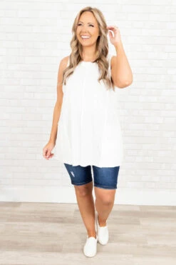 Whenever Tank, White 10 Whenever Tank, White -Beyond Basics WheneverTank White 9996