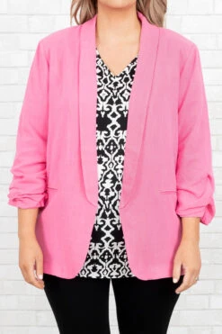 Working In Style Jacket, Pink -Beyond Basics WorkingInStyleJacket Pink 9273