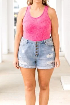 You Look Good Bodysuit, Hot Pink -Beyond Basics YouLookGoodBodysuit HotPink 2